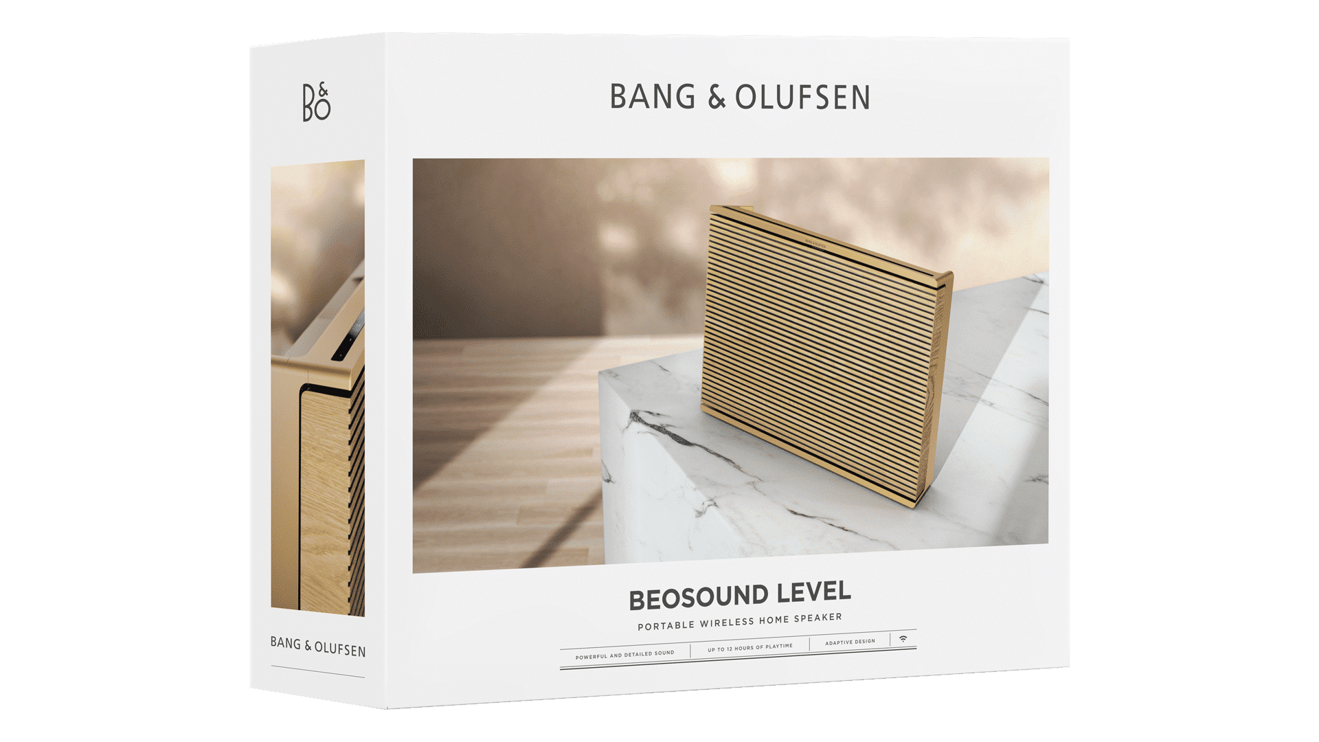 B&O BeoSound Level Gold/Oak Box ลำโพง