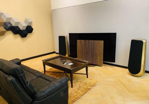Bang & Olufsen Central Embassy_BeoLab 50 Brass_BeoVision Harmony