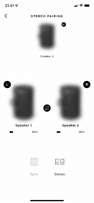 B&O ลำโพง Beosound explore stereo pairing