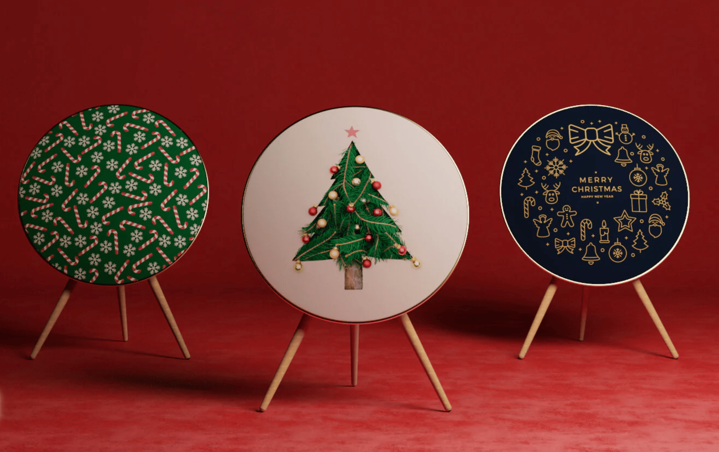 B&O Beoplay A9 Cover Skinniplay Christmas Theme