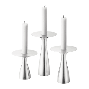 Georg Jensen - Alfredo Candleholder Set Stainless Steel 3 Pcs