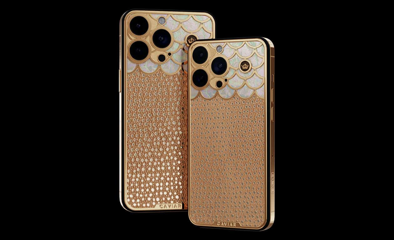 Apple iPhone - CAVAIR Gold Champagne Crystal