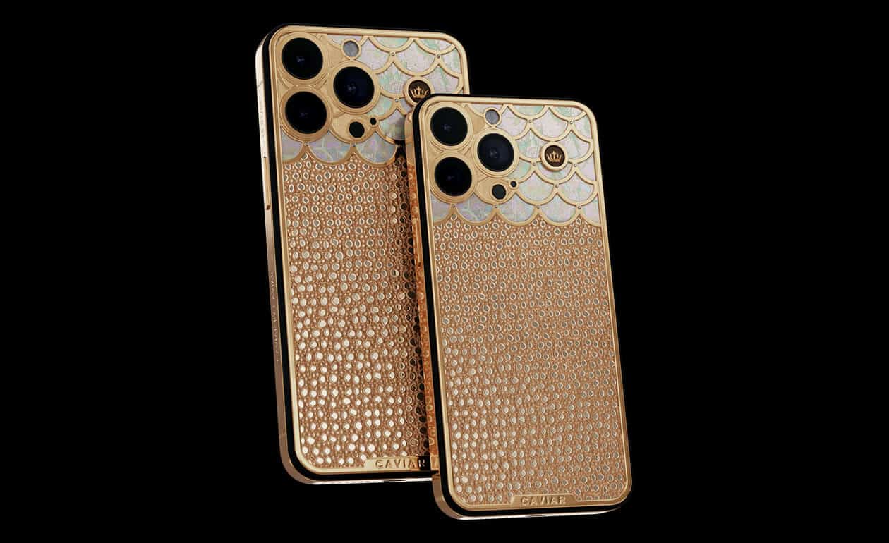 Apple iPhone - CAVAIR Gold Champagne Crystal