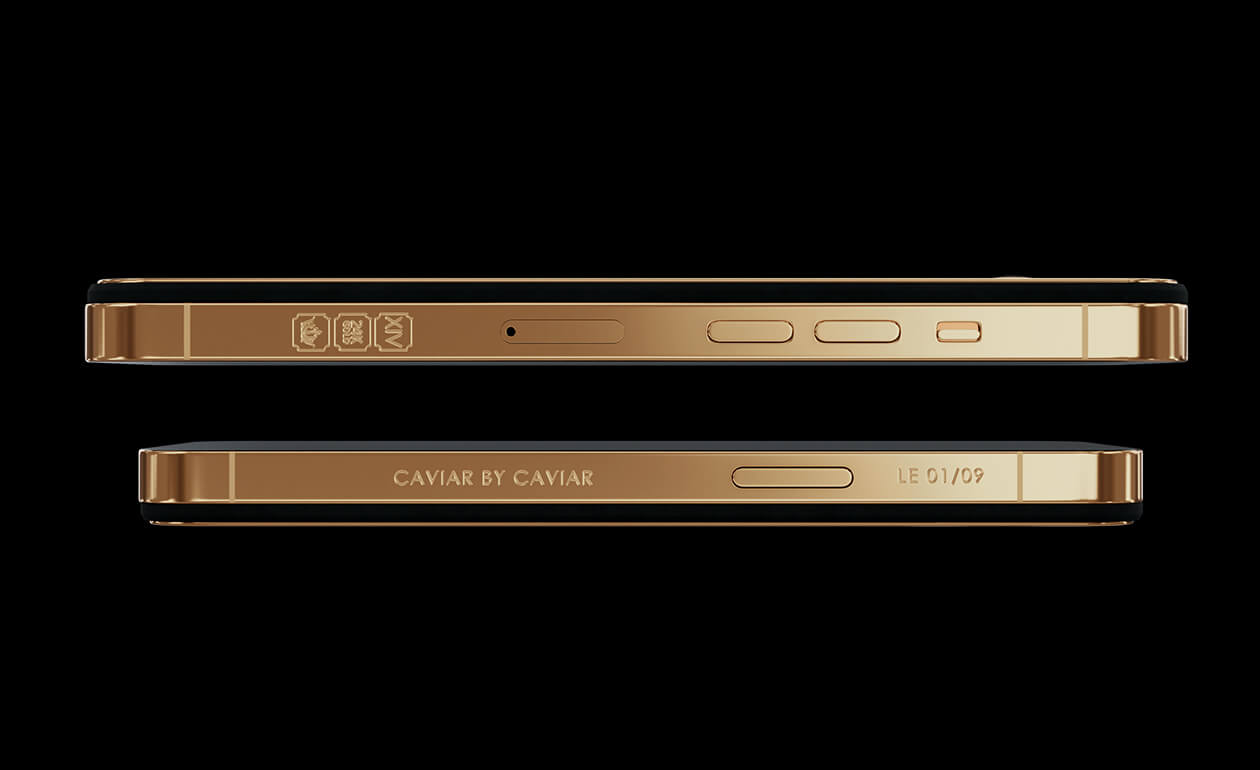 Apple iPhone - CAVAIR Gold Champagne Crystal