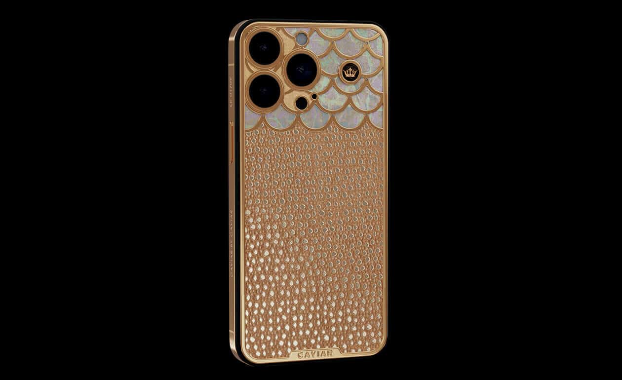 Apple iPhone - CAVAIR Gold Champagne Crystal