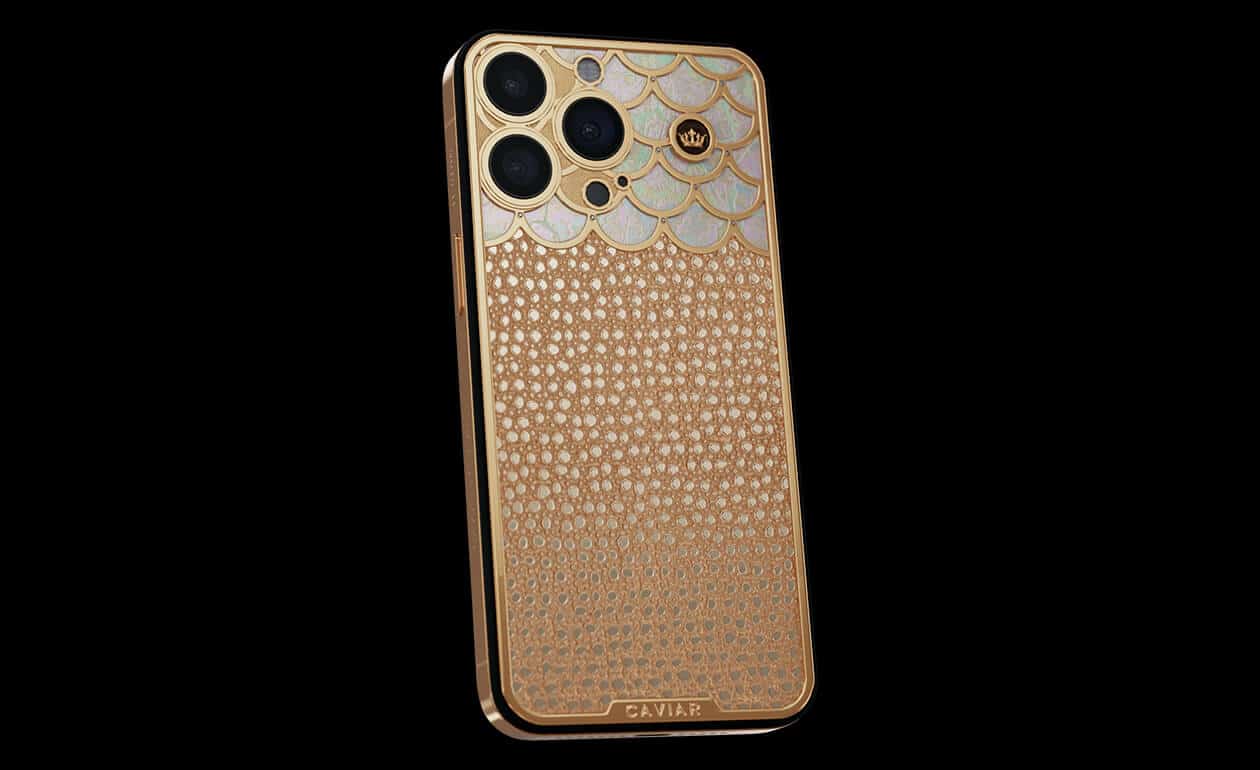 Apple iPhone - CAVAIR Gold Champagne Crystal