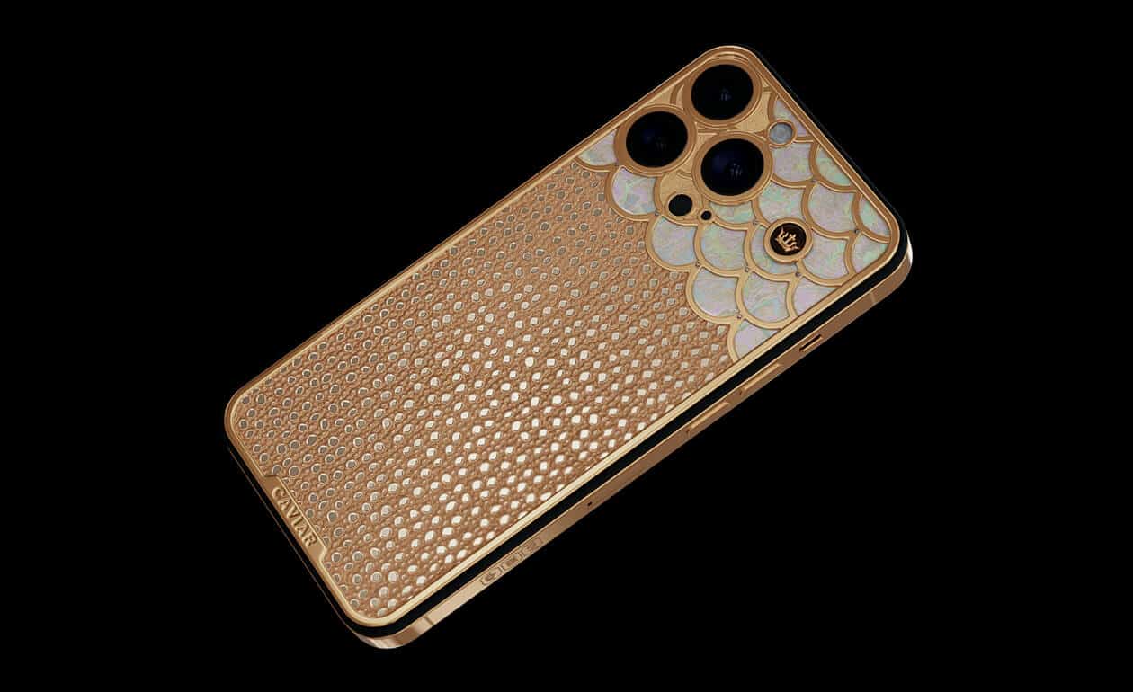 Apple iPhone - CAVAIR Gold Champagne Crystal