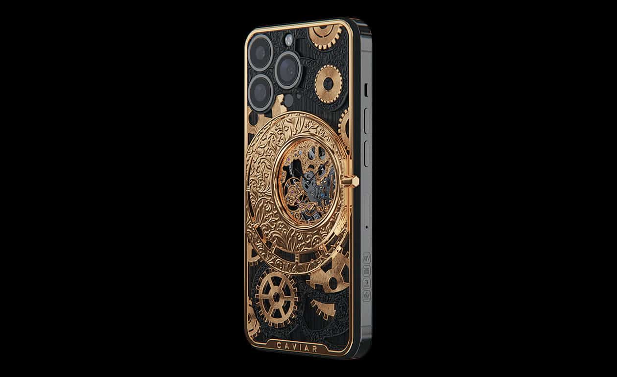 Apple iPhone - CAVIAR Skeleton Gold Tone