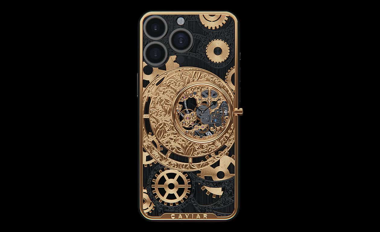 Apple iPhone - CAVIAR Skeleton Gold Tone