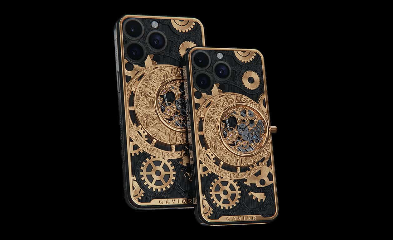 Apple iPhone - CAVIAR Skeleton Gold Tone