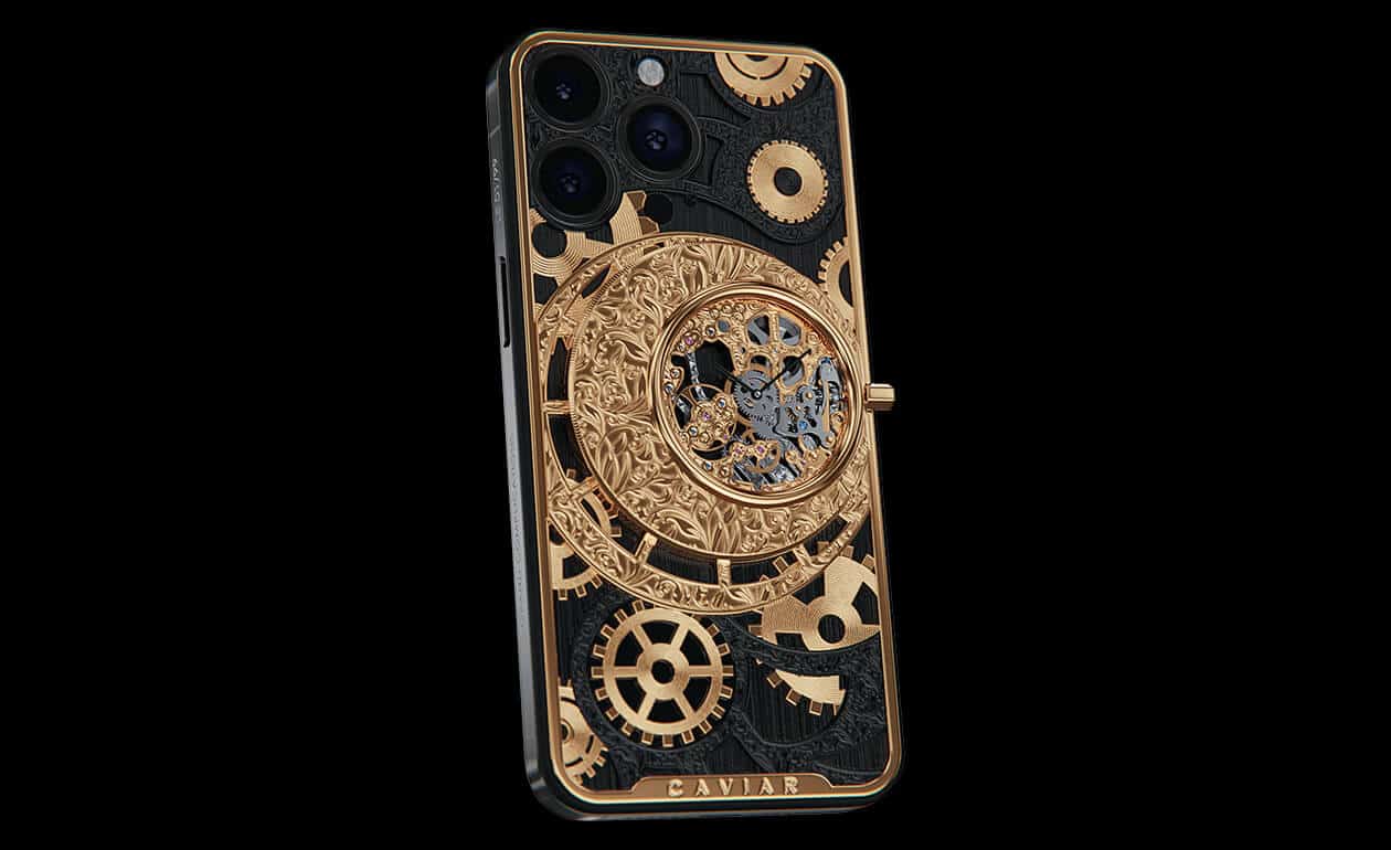 Apple iPhone - CAVIAR Skeleton Gold Tone