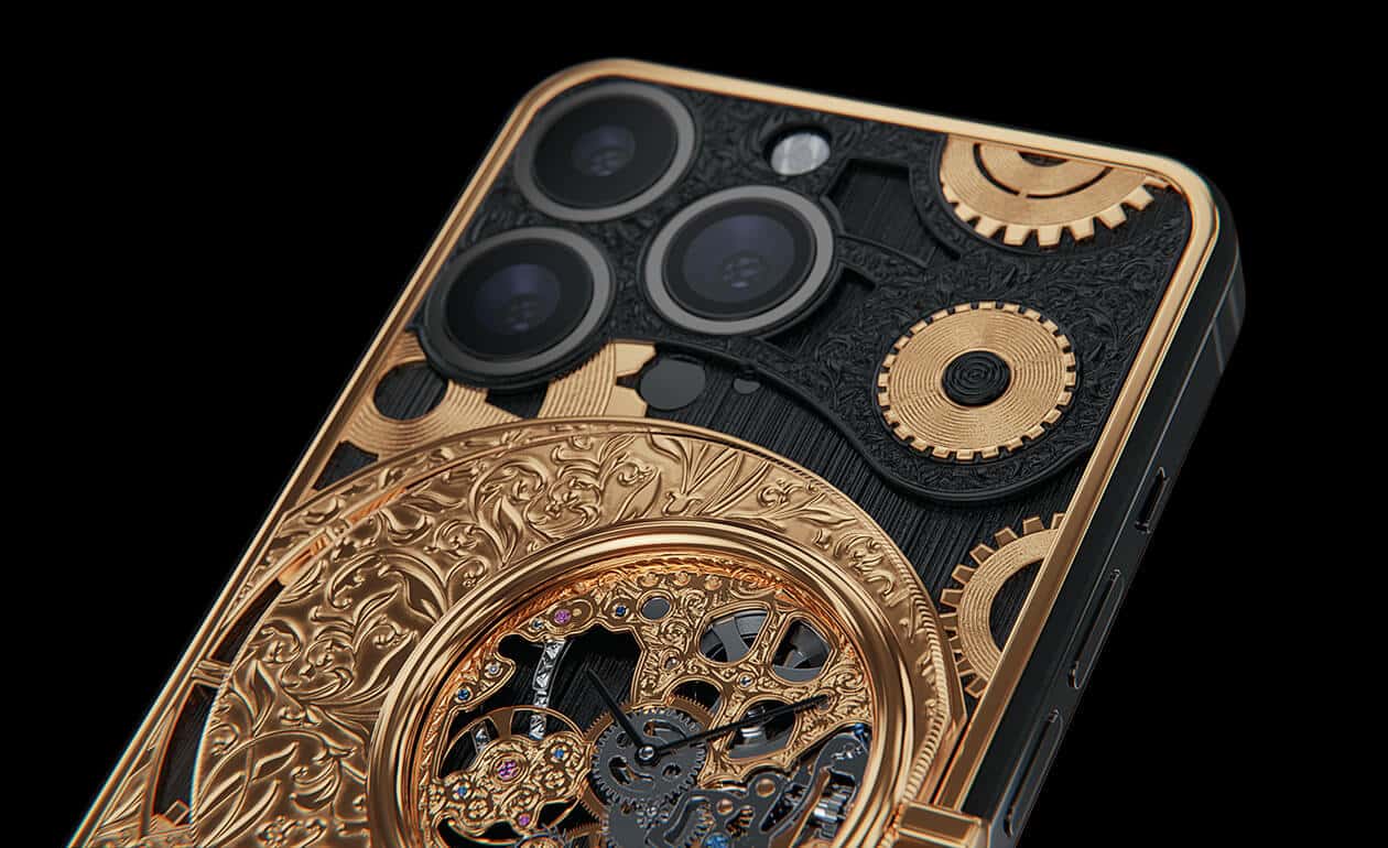 Apple iPhone - CAVIAR Skeleton Gold Tone