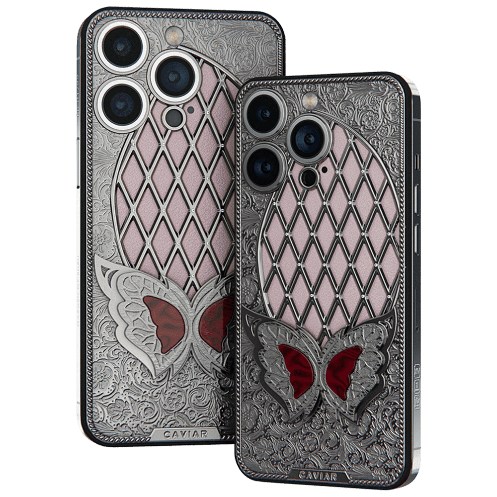 Apple iPhone - CAVIAR Garden of Eden Sangria Butterfly