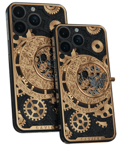 Apple iPhone - CAVIAR Grand Complications Skeleton Gold Black