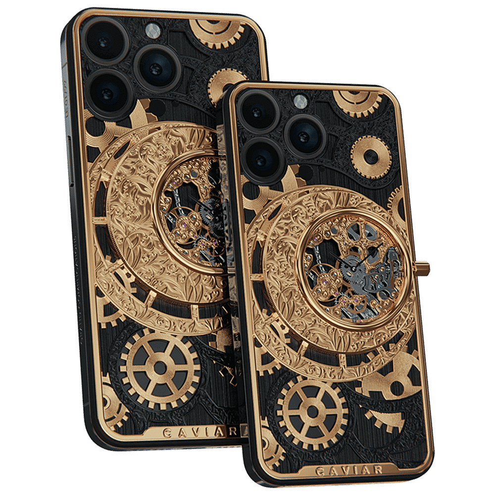 Apple iPhone - CAVIAR Grand Complications Skeleton Gold Black
