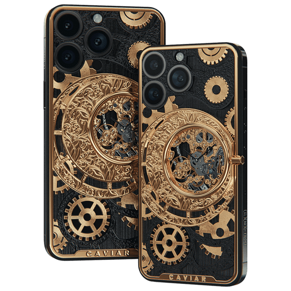 Apple iPhone - CAVIAR Grand Complications Skeleton Gold Black