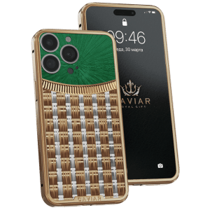 Apple iPhone - CAVIAR Two Kings Emerald Rays Case