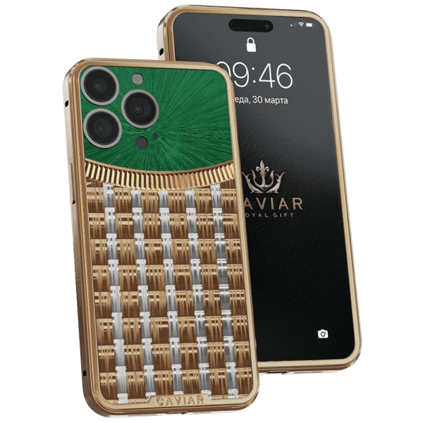 Apple iPhone - CAVIAR Two Kings Emerald Rays Case