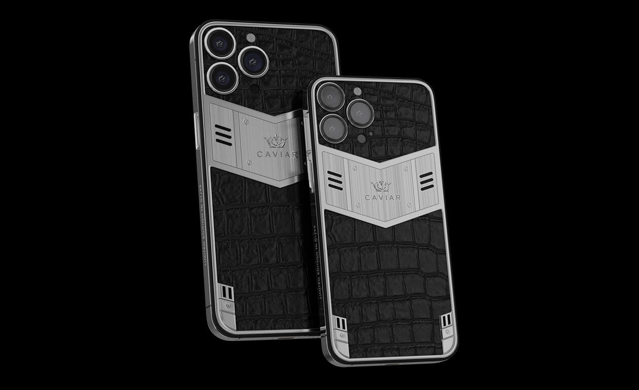 Apple iPhone - CAVIAR Alligator Titanium