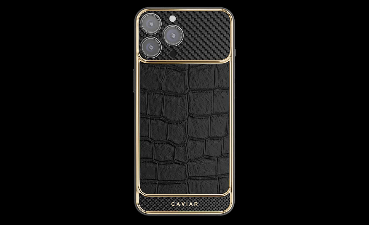 Apple iPhone - CAVIAR Black Alligator