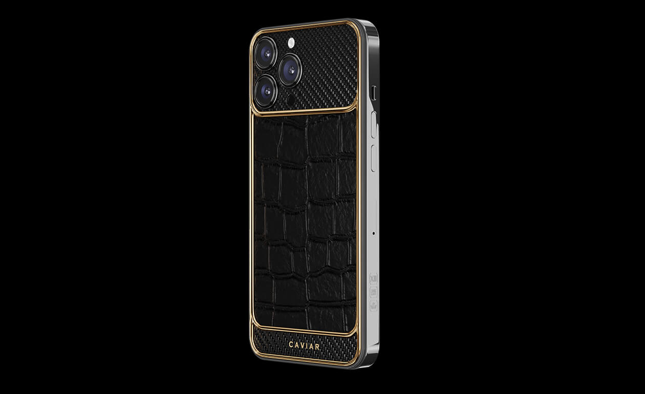 Apple iPhone - CAVIAR Black Alligator