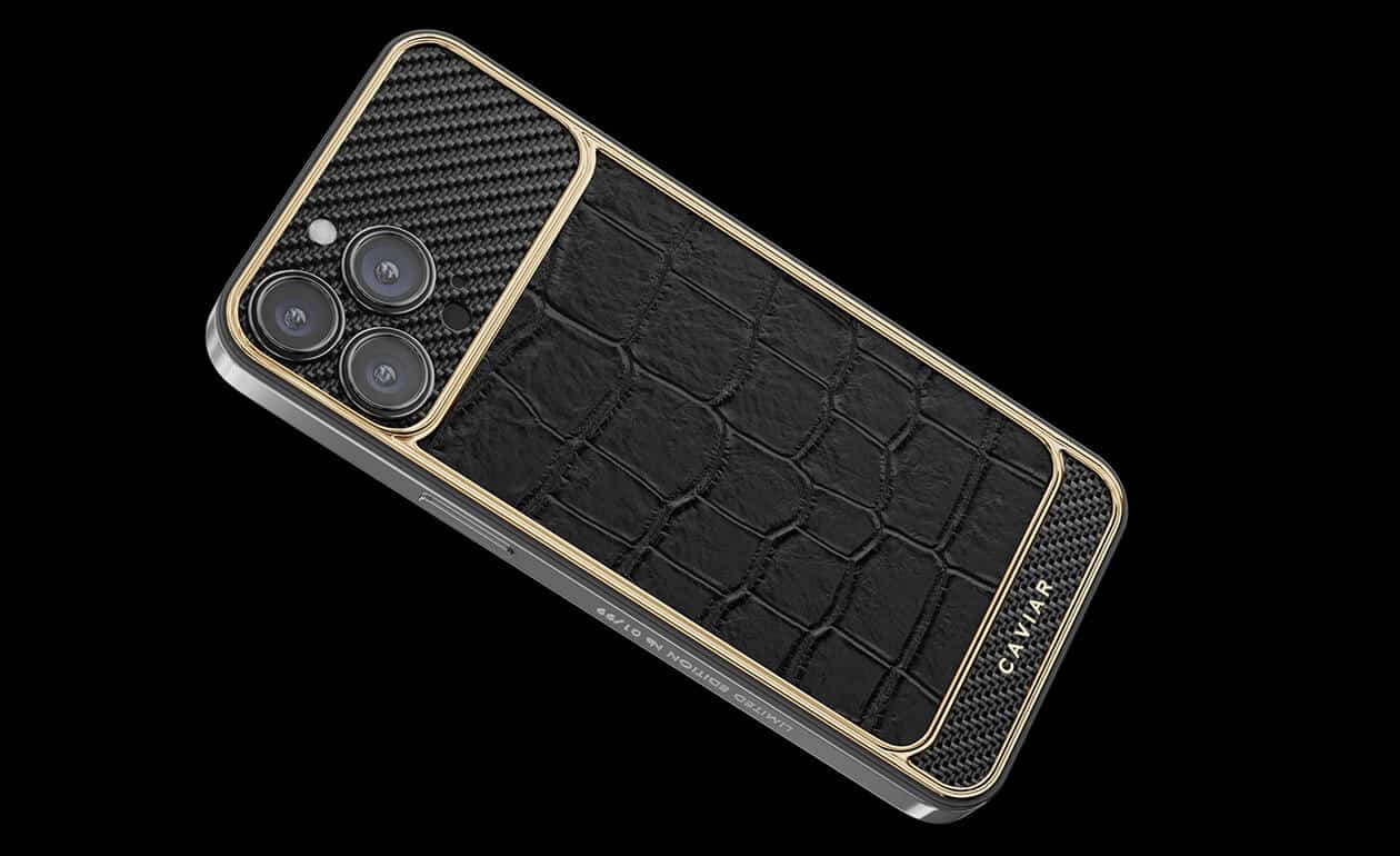 Apple iPhone - CAVIAR Black Alligator