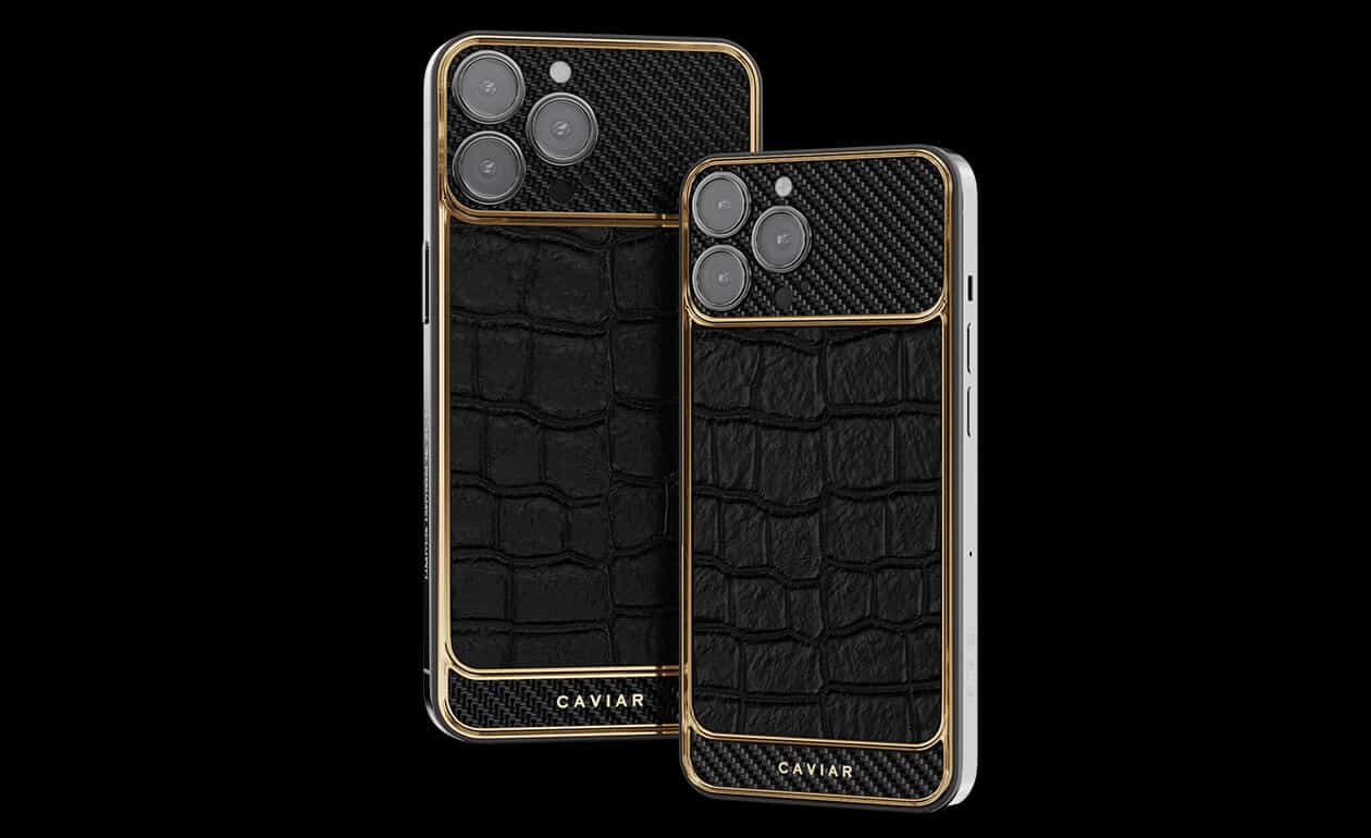 Apple iPhone - CAVIAR Black Alligator