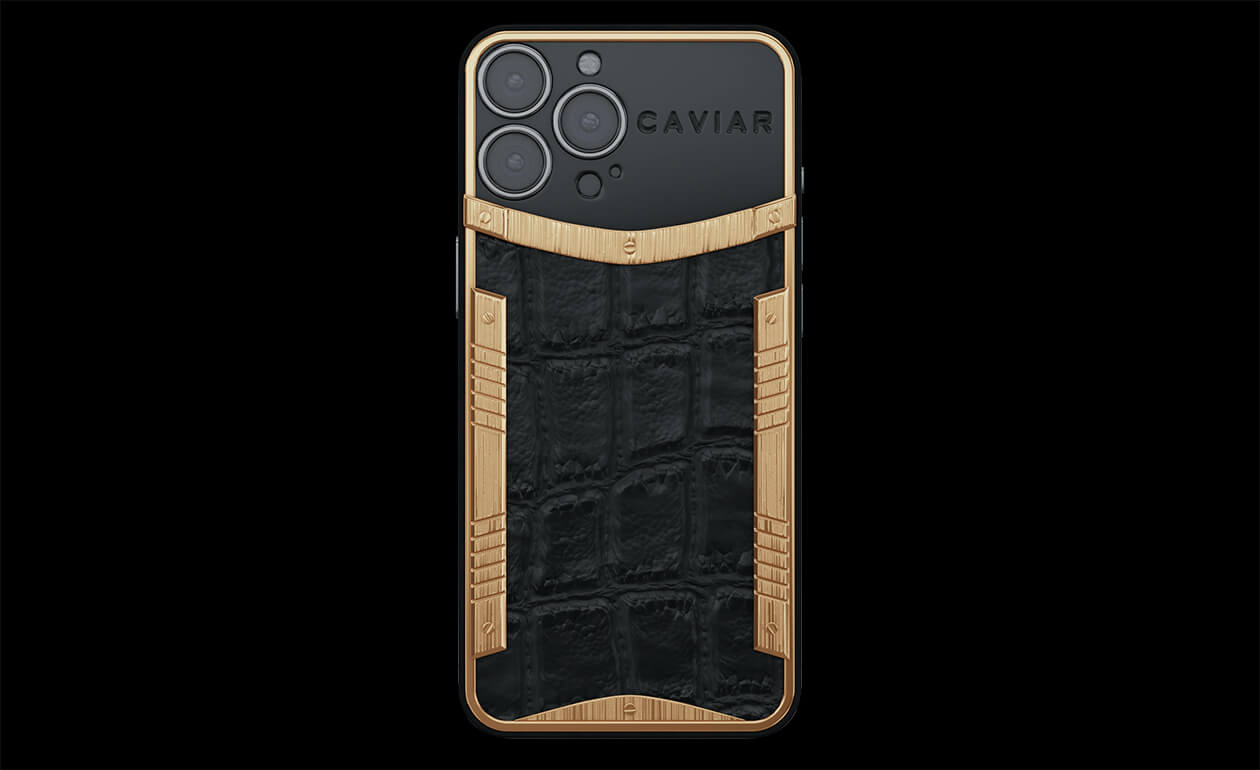 Apple iPhone - CAVIAR Gold Alligator