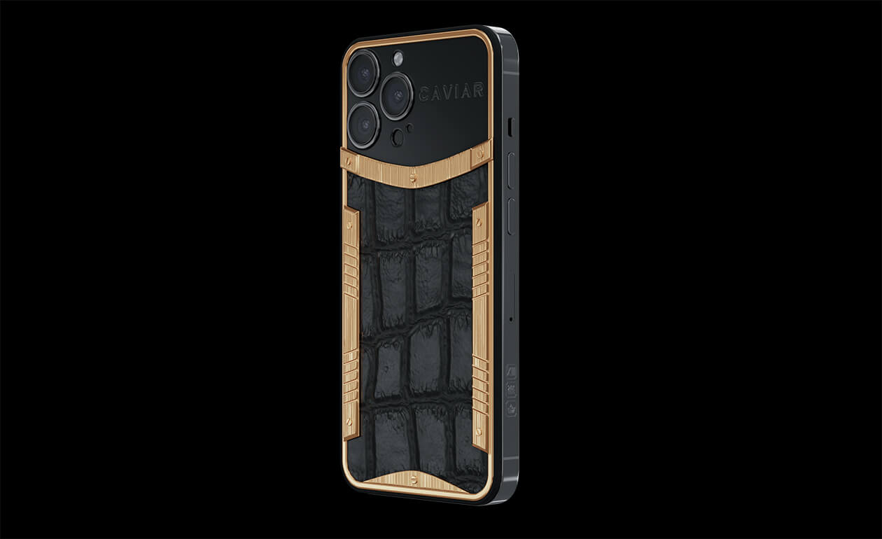 Apple iPhone - CAVIAR Gold Alligator