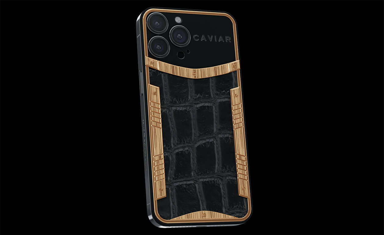 Apple iPhone - CAVIAR Gold Alligator