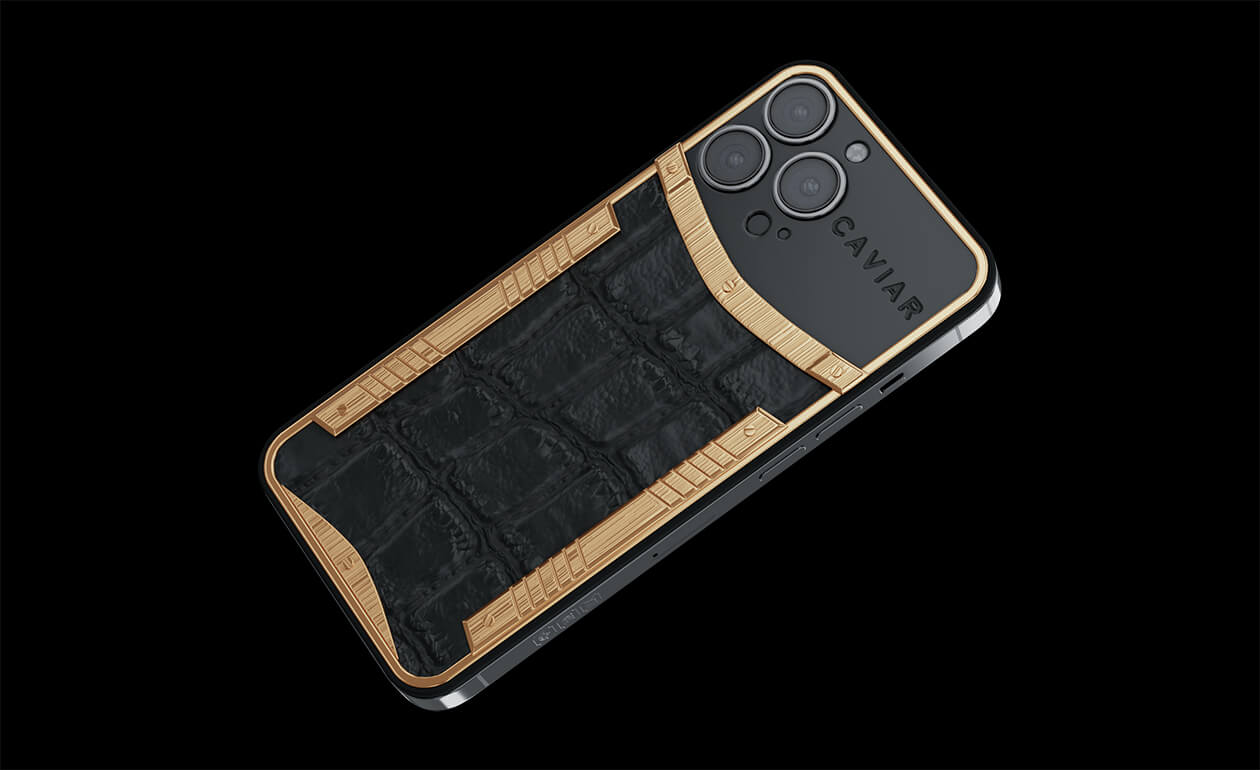 Apple iPhone - CAVIAR Gold Alligator