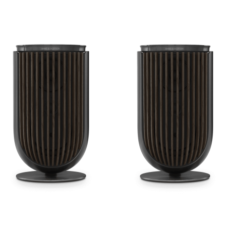 B&O ลำโพง Beolab 8 Black Anthracite DarkOak Front