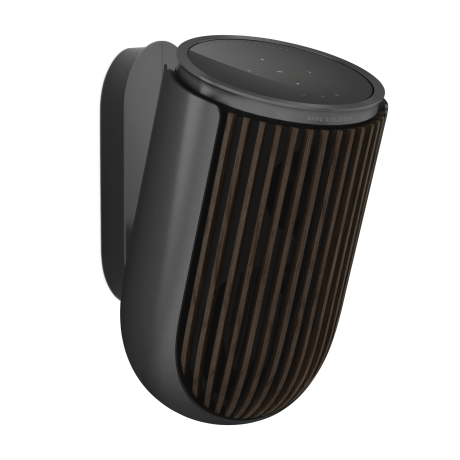 B&O ลำโพง Beolab-8-Black-Anthracite-Dark-Oak-Wall-Mount-Front-Side