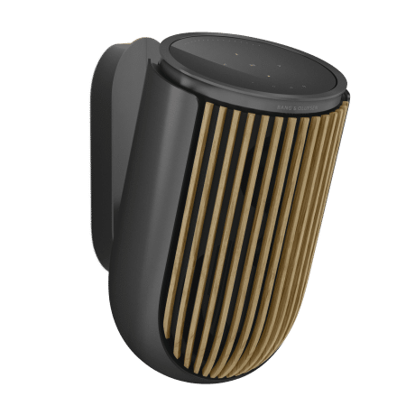 B&O ลำโพง Beolab-8-Black-Anthracite-Oak-Wall-Mount-Front-Side