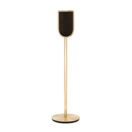 B&O ลำโพง Beolab-8-Gold-Tone-Dark-Oak-Floor-Stand-0114-Front
