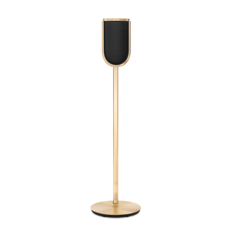 B&O ลำโพง Beolab-8-Gold-Tone-Fabric-Floor-Stand-Front