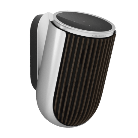 B&O ลำโพง Beolab-8-Natural-Aluminium-Dark-Oak-Wall-Mount-Front-Side