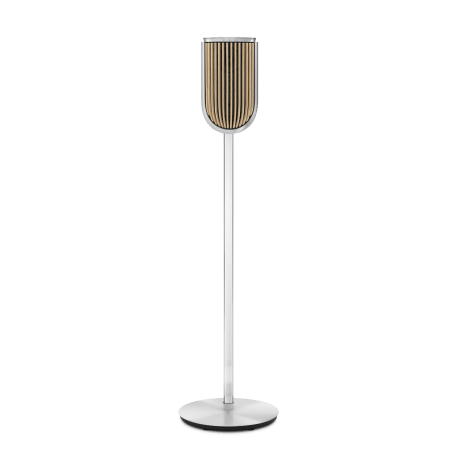 B&O ลำโพง Beolab-8-Natural-Aluminium-Light-Oak-Floor-Stand-Front