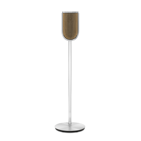 B&O ลำโพง Beolab-8-Natural-Aluminium-Natural-Oak-Floor-Stand-Front