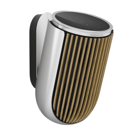 B&O ลำโพง Beolab-8-Natural-Aluminium-Oak-Wall-Mount-Front-Side