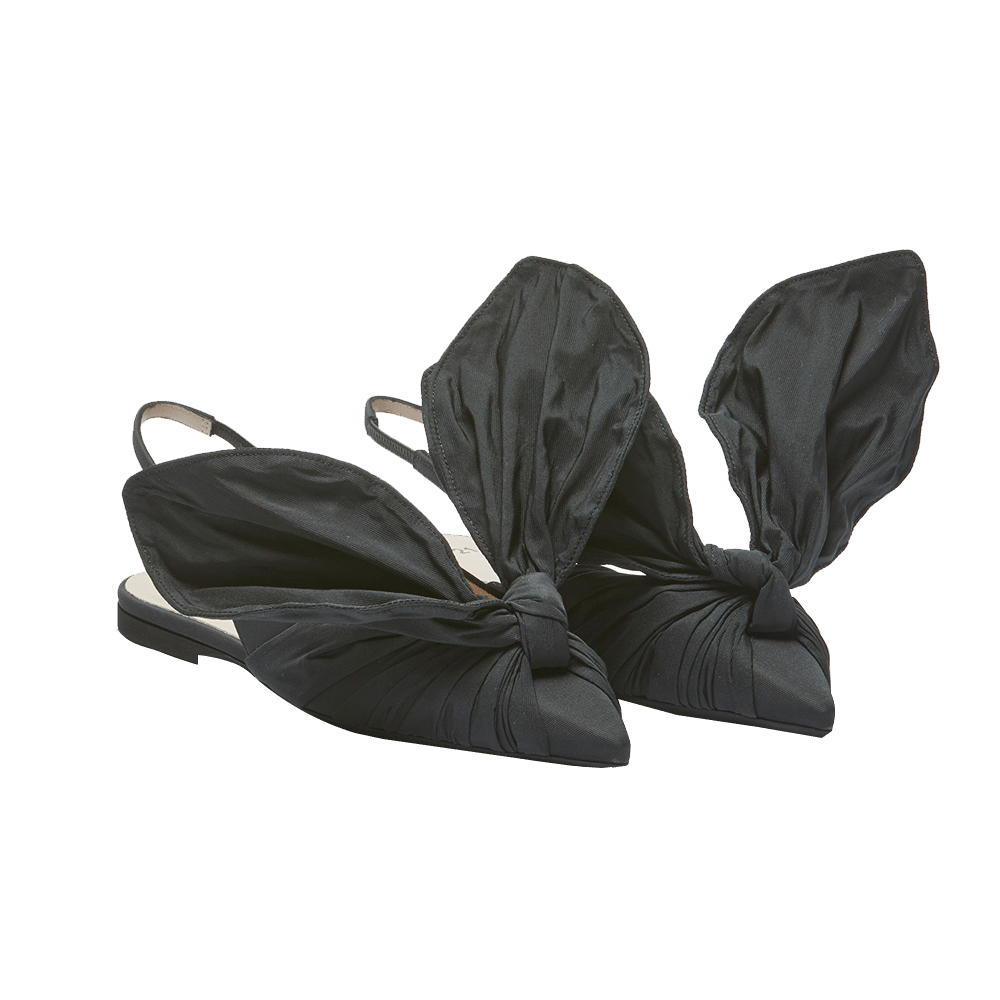 N21 Numero ventuno Bow-Detail Slingback Ballet Pumps