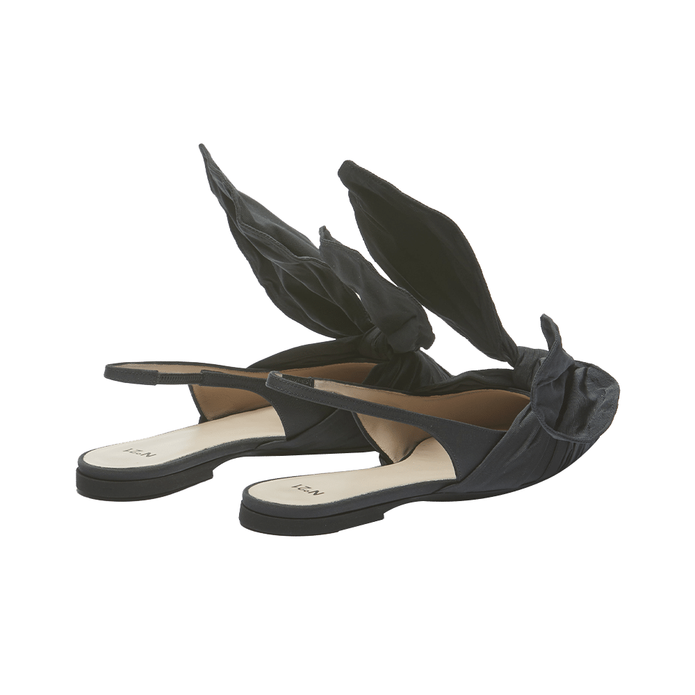 N21 Numero ventuno Bow-Detail Slingback Ballet Pumps