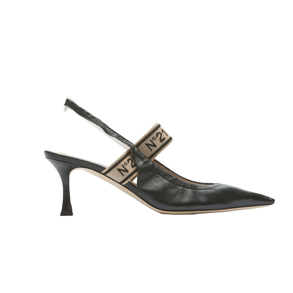 25EGPSB003NPEN001_V1.jpg N21 Numero ventuno Leather Slingback Pumps
